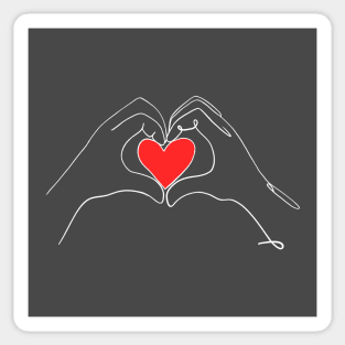 line artwork heart Sticker